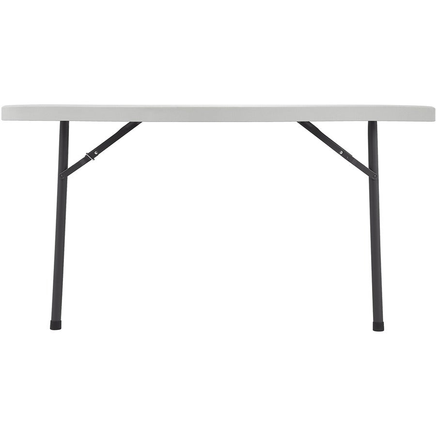 Lorell Ultra-Lite Banquet Folding Table - For - Table TopRound Top - 700 lb Capacity x 60" Table Top Diameter - 29.25" Height - Gray - 1 Each