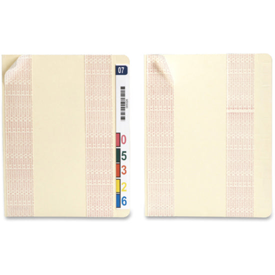 Smead Self-Adhesive End Tab Converters - 3.25" Width x 9.25" Length - Manila Divider - Recycled - 200 / Box - 