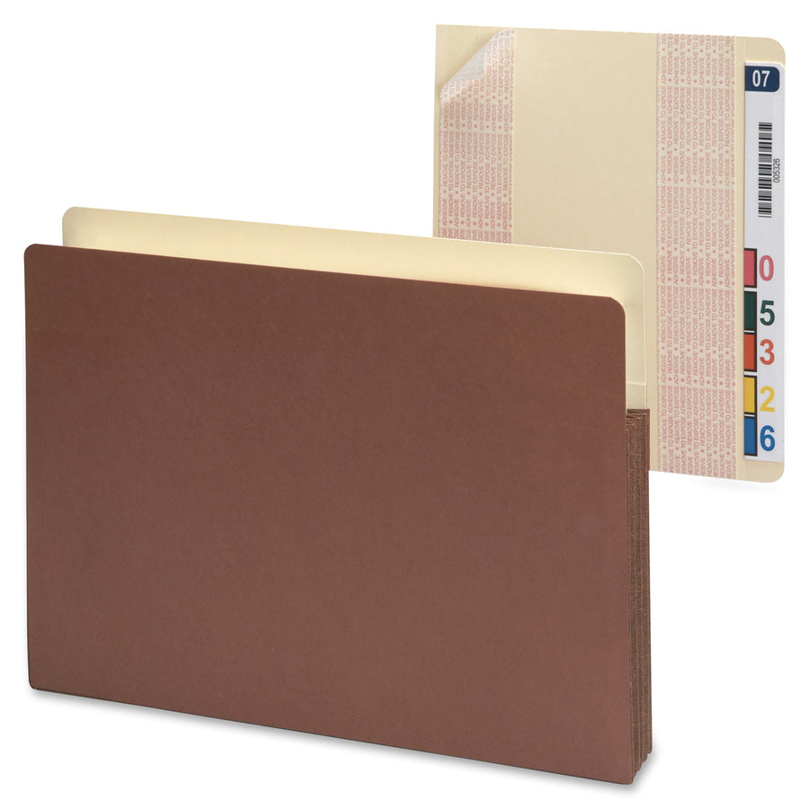 Smead Self-Adhesive End Tab Converters - 3.25" Width x 9.25" Length - Manila Divider - Recycled - 200 / Box - 