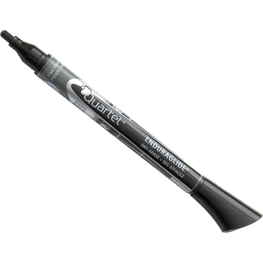 Quartet EnduraGlide Dry-Erase Markers, Fine Tip, Black, 12 Pack - Fine Tip , Black, 12 Pack