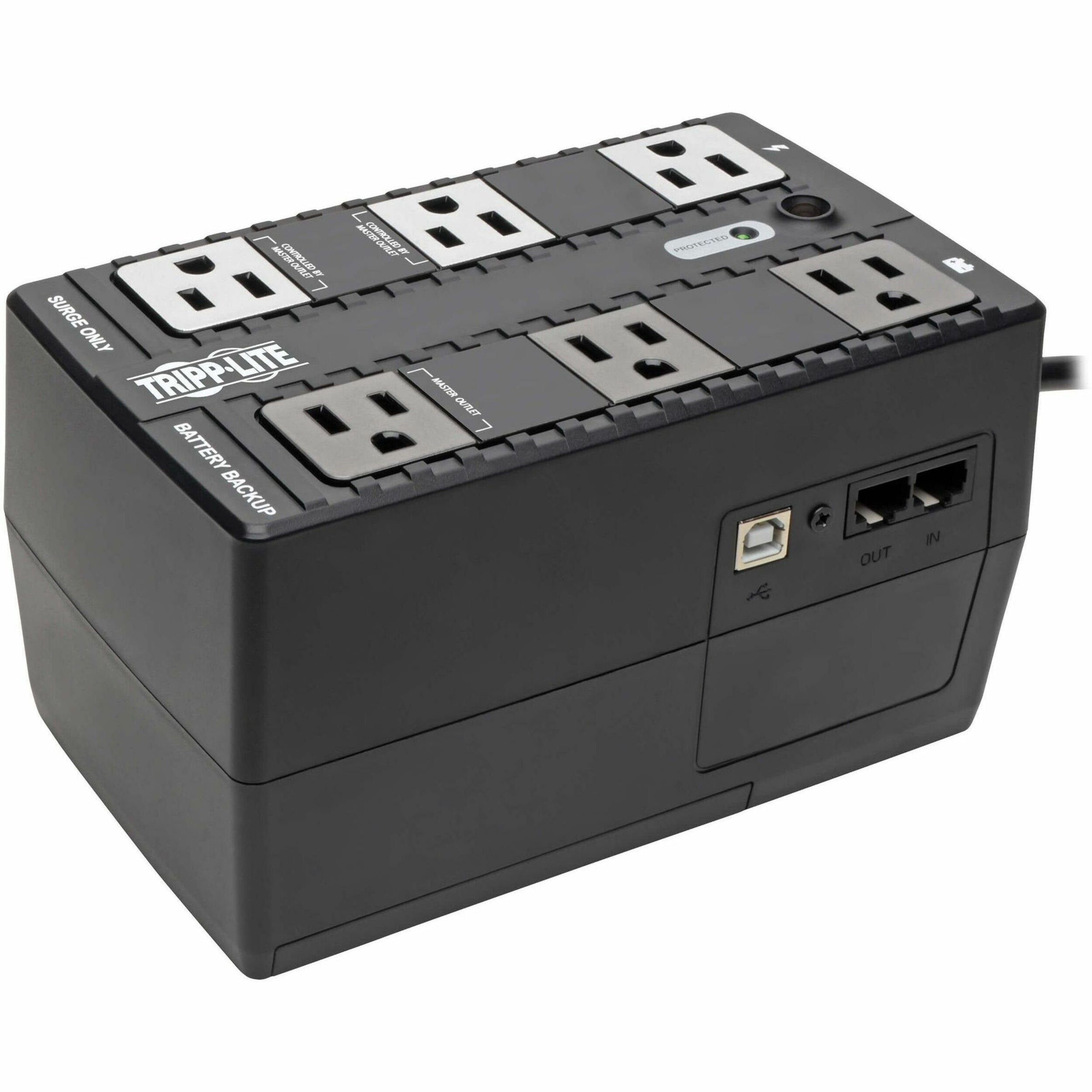 ECO Series Energy-Saving Standby UPS, 6 Outlets, 350 VA, 316 J