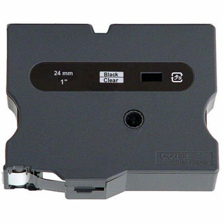 Brother TX Series Laminated Tape Cartridge - 1" Width - Clear - 1 Each - 1