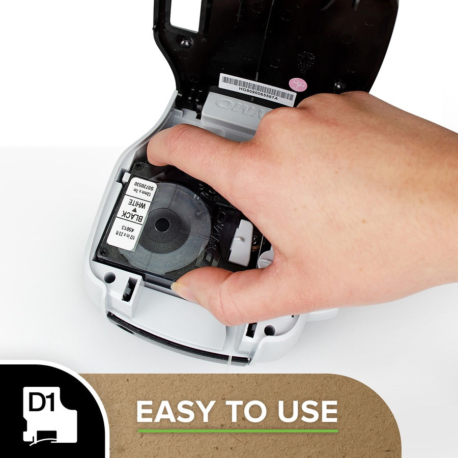 Dymo LetraTag Label Maker Tape Cartridge - 1/2" Width - Direct Thermal - Silver - 1 Each