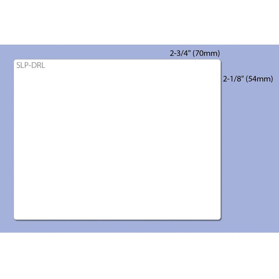 SLP-DRL Self-Adhesive Name Badge/Diskette Labels, 2.12" x 2.75", White, 320 Labels/Roll