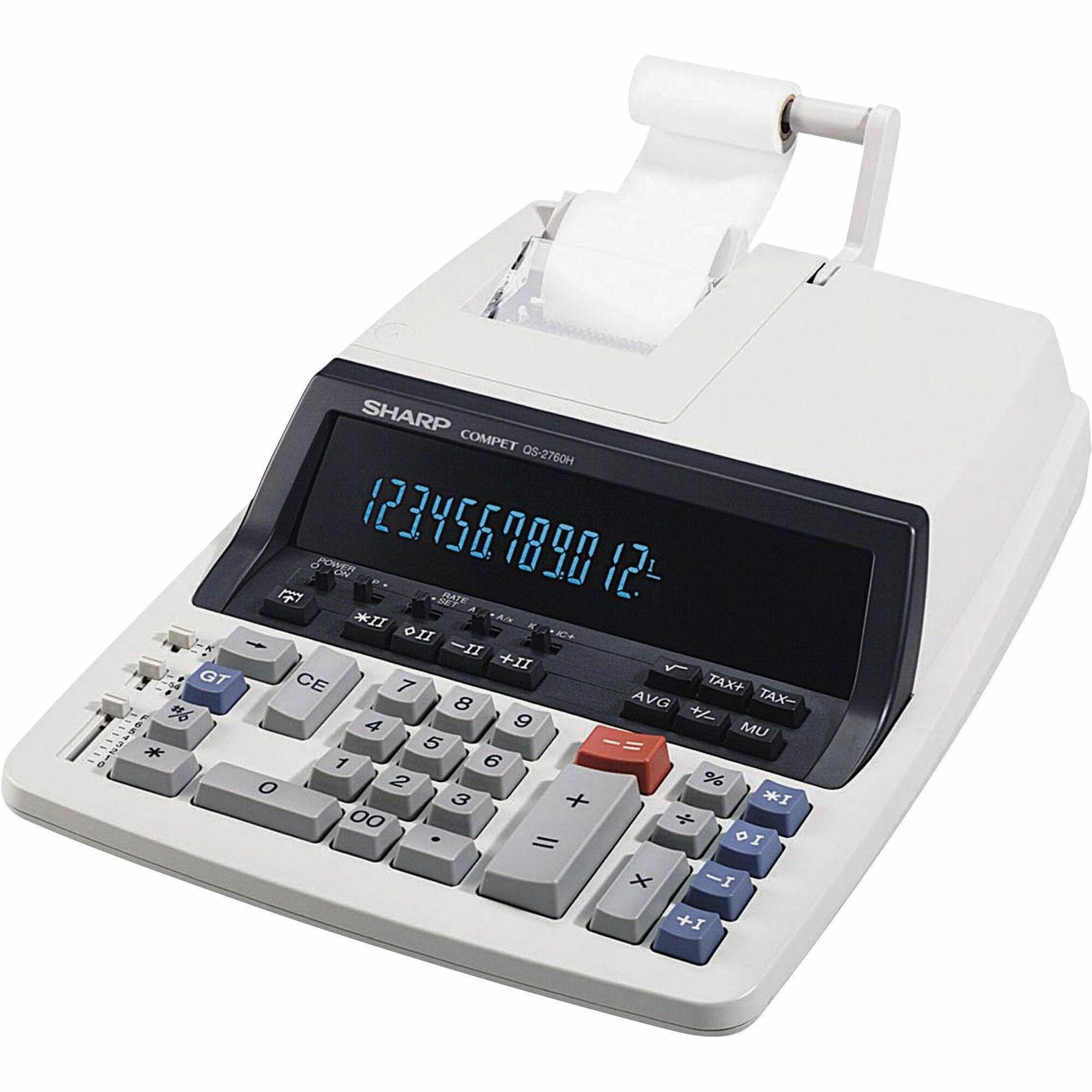QS-2760H Two-Color Ribbon Printing Calculator, Black/Red Print, 4.8 Lines/Sec