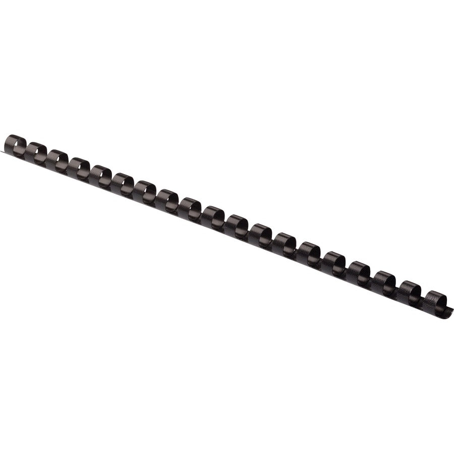 Plastic Comb Bindings, 5/16" Diameter, 40 Sheet Capacity, Black, 25/Pack