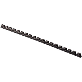 Plastic Comb Bindings, 5/16" Diameter, 40 Sheet Capacity, Black, 25/Pack
