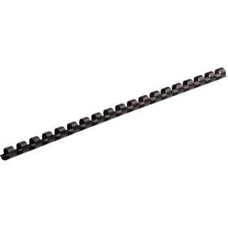 Plastic Comb Bindings, 5/16" Diameter, 40 Sheet Capacity, Black, 25/Pack