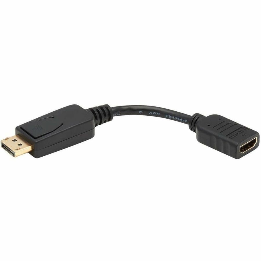 DisplayPort to HDMI Adapter Cable, 6", Black