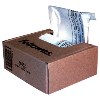 Shredder Waste Bags, 6-7 gal Capacity, 100/Carton