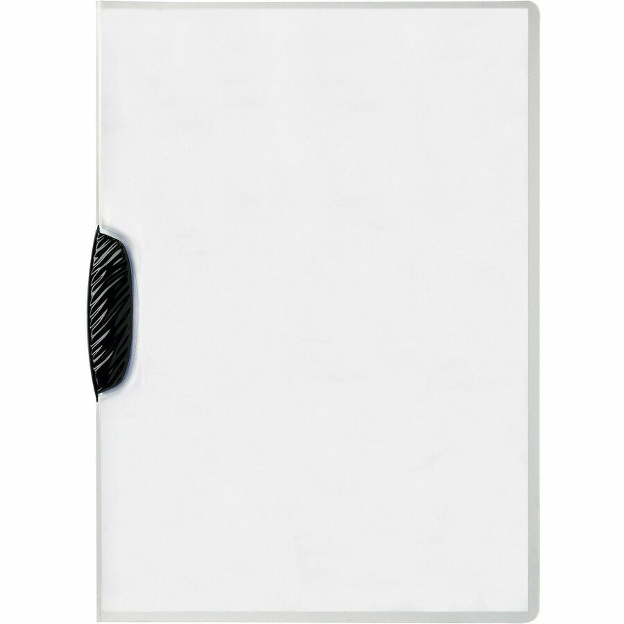 Swingclip Clear Report Cover, Swing Clip, 8.5 x 11, Black Clip, 25/Box