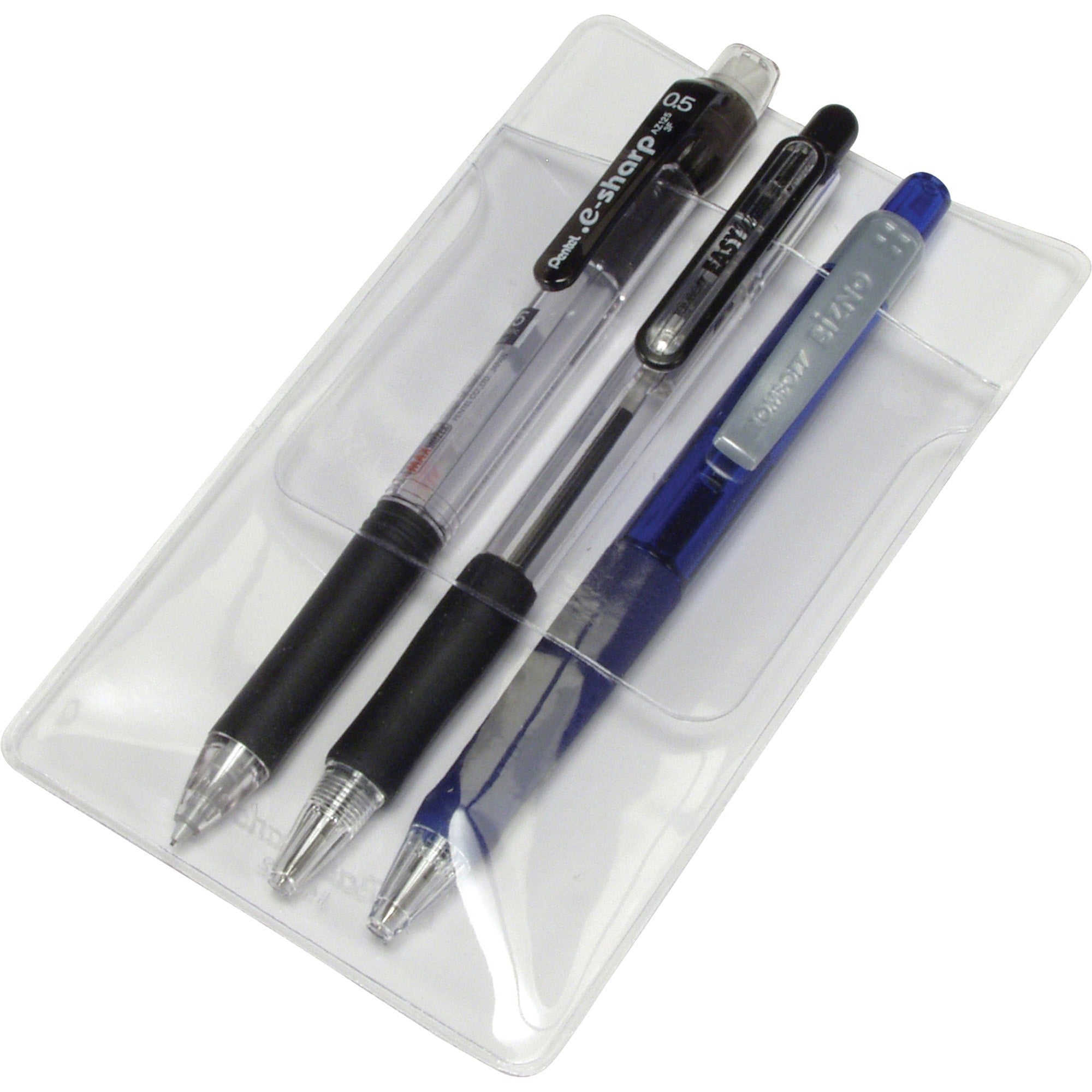 Baumgartens Pocket Protectors - Plastic - 48 / Box - Clear - 1