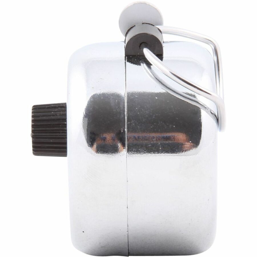 Baumgartens Handheld Tally Counter - 4 Digit - Finger Ring - Handheld - Metal - Black