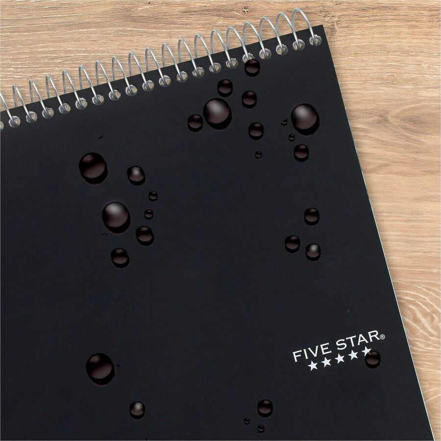 Mead 1-Subject Notepad - 100 Sheets - Wire Bound - 8 1/2" x 11" - White Paper - Assorted Laminated Plastic Cover - Perforated - 1 Each