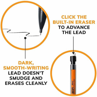 BIC Top Advance Mechanical Pencils - #2 Lead - 0.7 mm Lead Diameter - Assorted Barrel - 10 / Pack