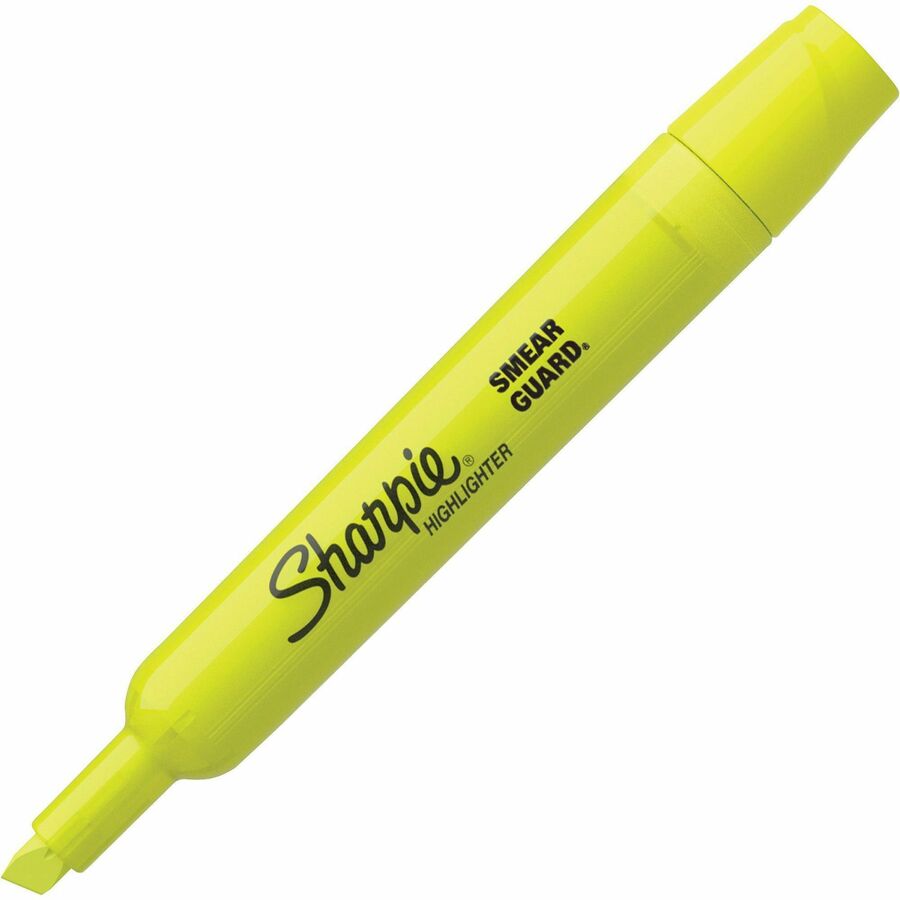 Sharpie Tank Style Accent Highlighters - Chisel Marker Point Style - Yellow, Orange, Pink, Blue - 4 / Pack - 