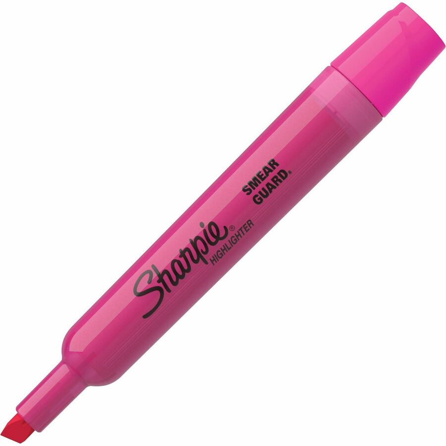 Sharpie Tank Style Accent Highlighters - Chisel Marker Point Style - Yellow, Orange, Pink, Blue - 4 / Pack - 