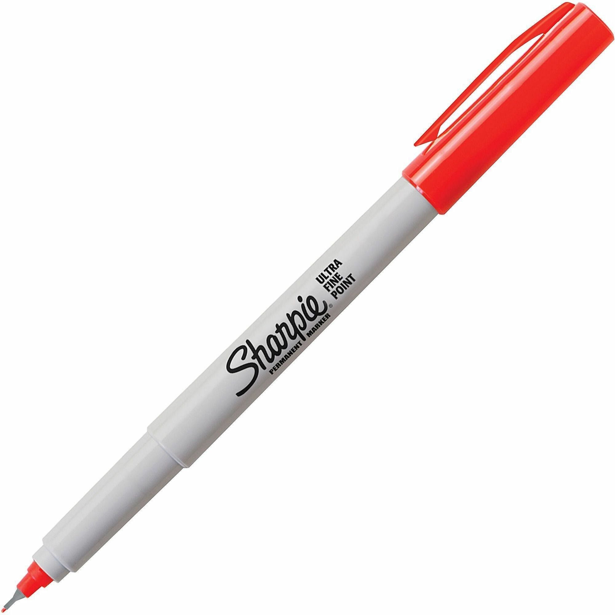 Sharpie Precision Permanent Marker - Ultra Fine Marker Point - Narrow Marker Point Style - Red Alcohol Based Ink - 1 Each - 