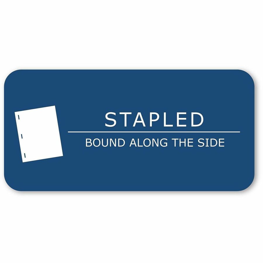 Roaring Spring 8 - sheet Blue Examination Book - Letter - 8 Sheets - 16 Pages - Stapled - Red Margin - 15 lb Basis Weight - Letter - 8 1/2" x 11" - White Paper - Blue Cover - 50 / Pack