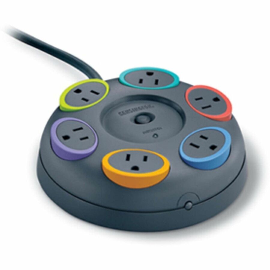 Kensington SmartSockets Tabletop Surge Protector - 6 x NEMA 5-15R - 1500 J - 16 ft