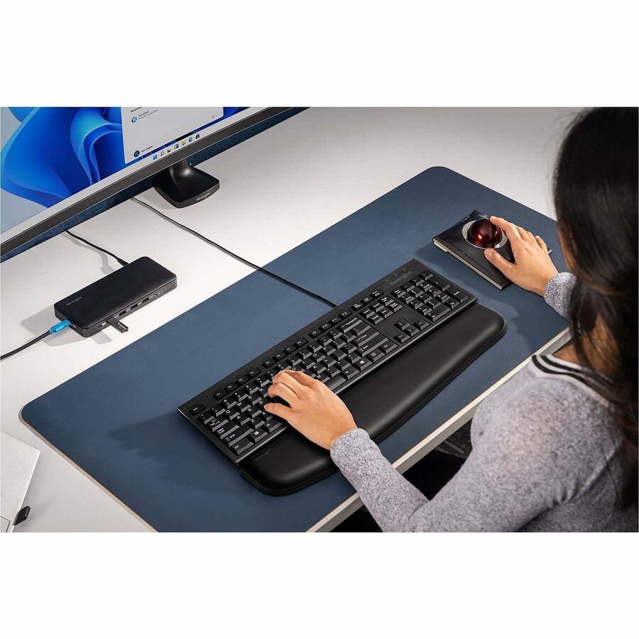 Keyboard for Life Slim Spill-Safe Keyboard, 104 Keys, Black