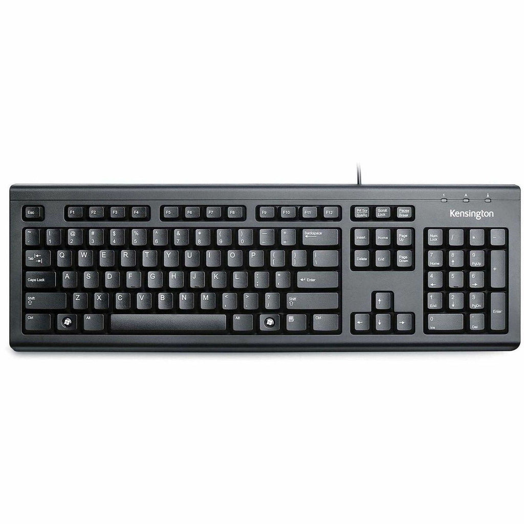 Keyboard for Life Slim Spill-Safe Keyboard, 104 Keys, Black