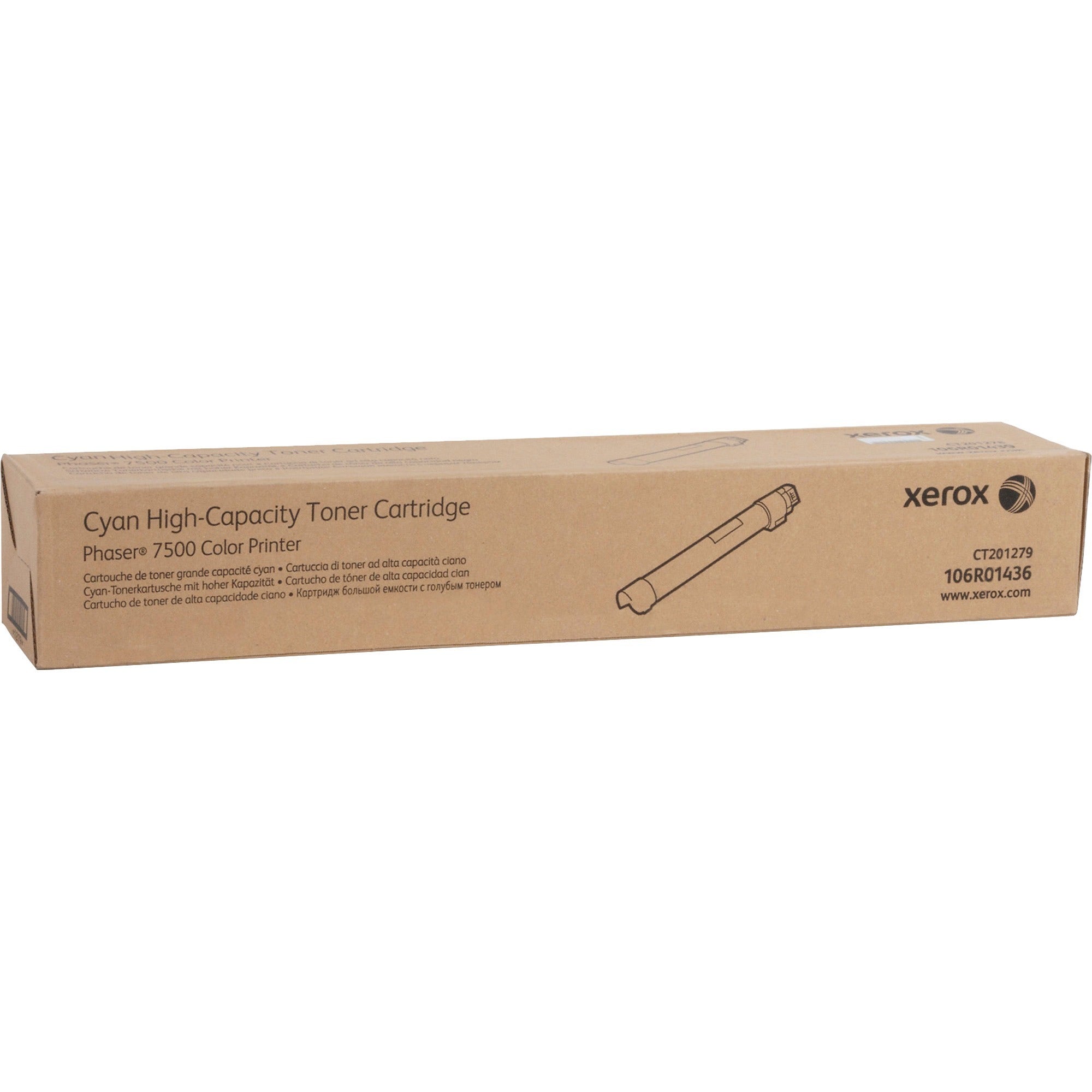 106R01436 High-Yield Toner, 17,800 Page-Yield, Cyan