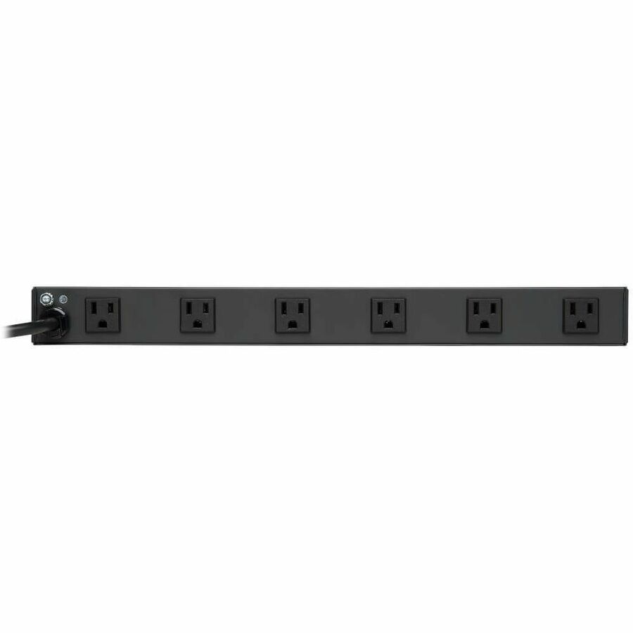 Tripp Lite by Eaton Power Strip Rackmount Metal 120V 5-15R Right Angle 12 Outlet 1U - NEMA 5-15P - 12 NEMA 5-15R