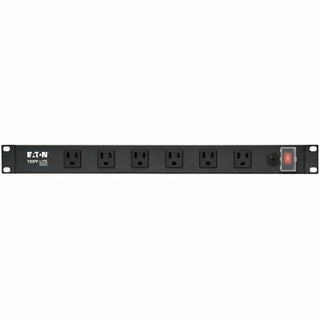 Tripp Lite by Eaton Power Strip Rackmount Metal 120V 5-15R Right Angle 12 Outlet 1U - NEMA 5-15P - 12 NEMA 5-15R