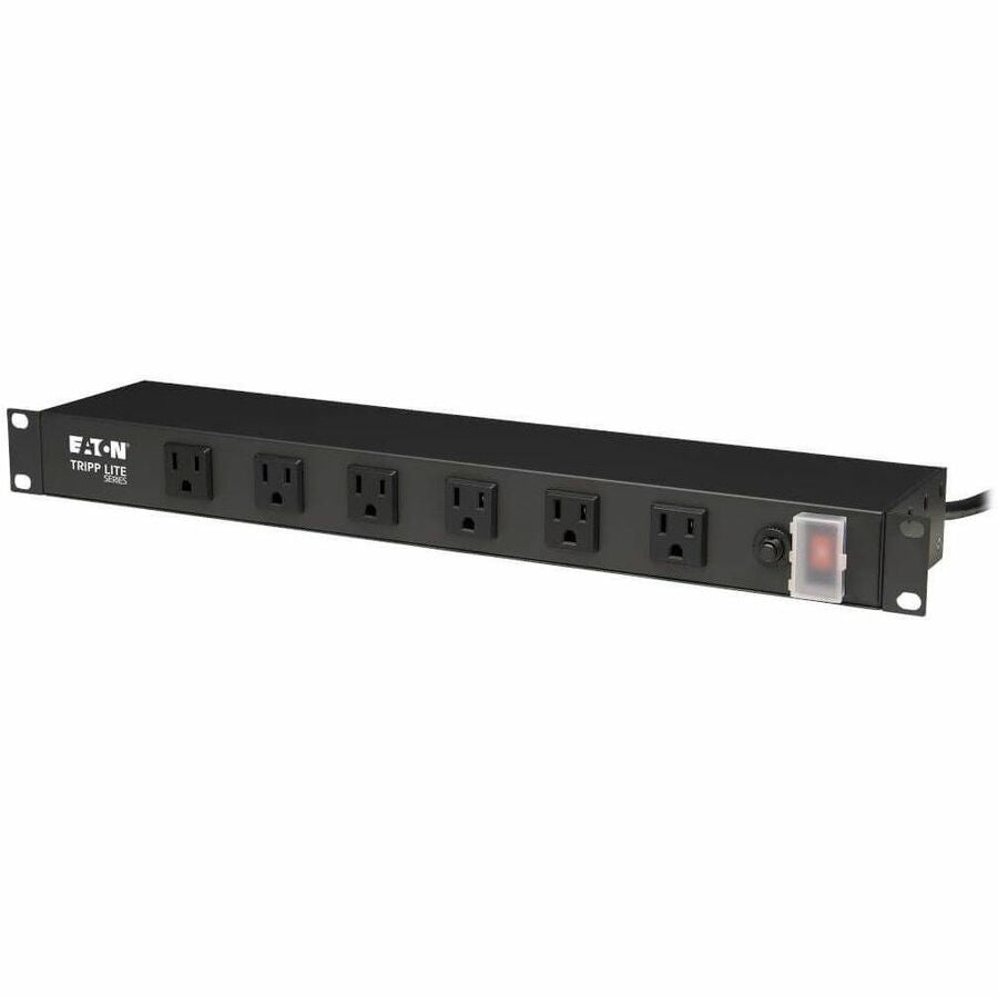 Tripp Lite by Eaton Power Strip Rackmount Metal 120V 5-15R Right Angle 12 Outlet 1U - NEMA 5-15P - 12 NEMA 5-15R