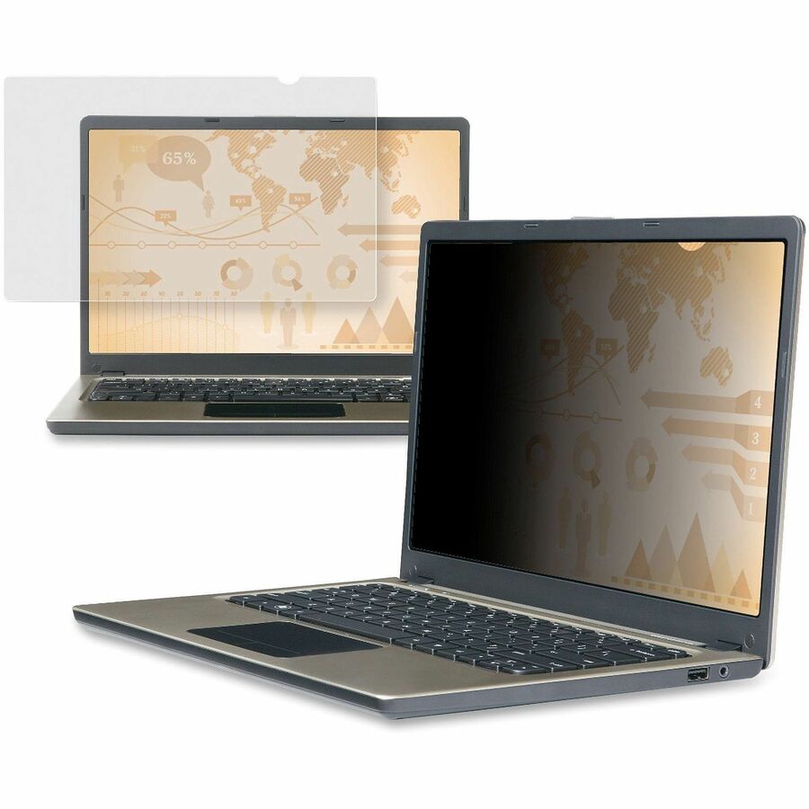 Frameless Blackout Privacy Filter for 14" Widescreen Laptop, 16:9 Aspect Ratio