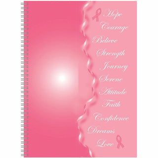 Breast Cancer Awareness Recycled Ruled Monthly Planner/Journal, 10 x 7, Pink Cover, 12-Month (Jan to Dec): 2024