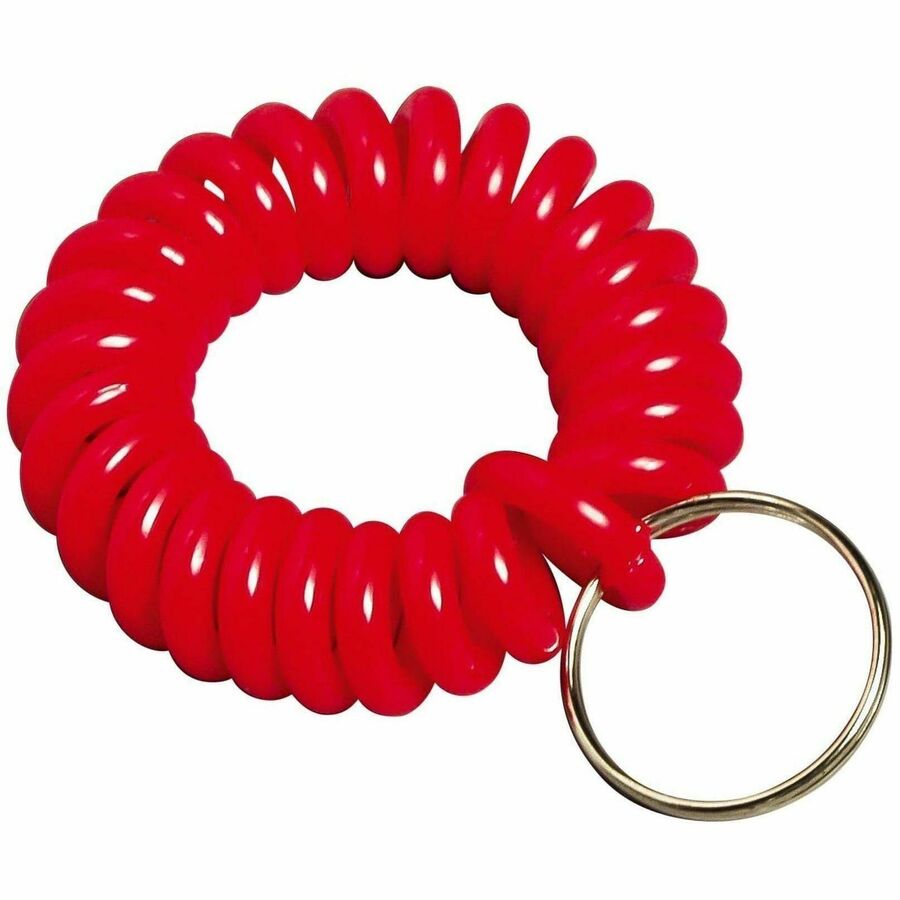 Baumgartens Plastic Wrist Coil Key Chains - 1 Each - Assorted