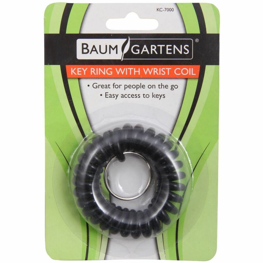 Baumgartens Plastic Wrist Coil Key Chains - 1 Each - Assorted