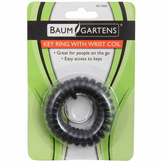 Baumgartens Plastic Wrist Coil Key Chains - 1 Each - Assorted