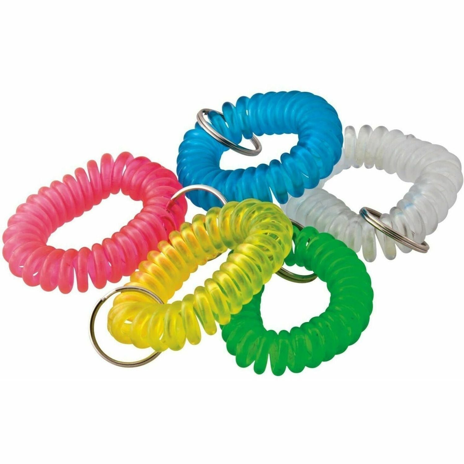 Baumgartens Plastic Wrist Coil Key Chains - 1 Each - Assorted