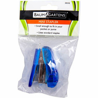 Baumgartens Translucent Plastic Mini Staplers - Mini - 1 Each - Assorted