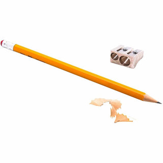 Baumgartens Two-hole Metal Pencil sharpener - Handheld - 2 Hole(s) - 0.6" Height x 0.9" Width - Metal - Silver - 1 Each
