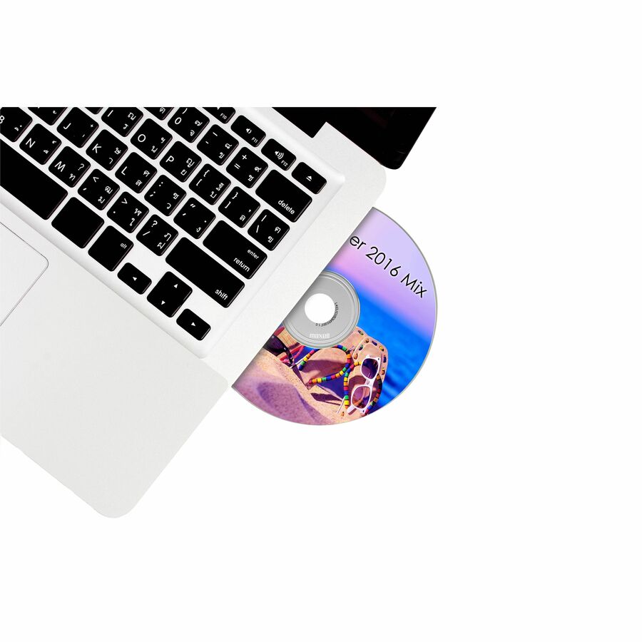 CD-R Printable Recordable Disc, 700 MB/80 min, 48x, Spindle, Matte White, 100/Pack