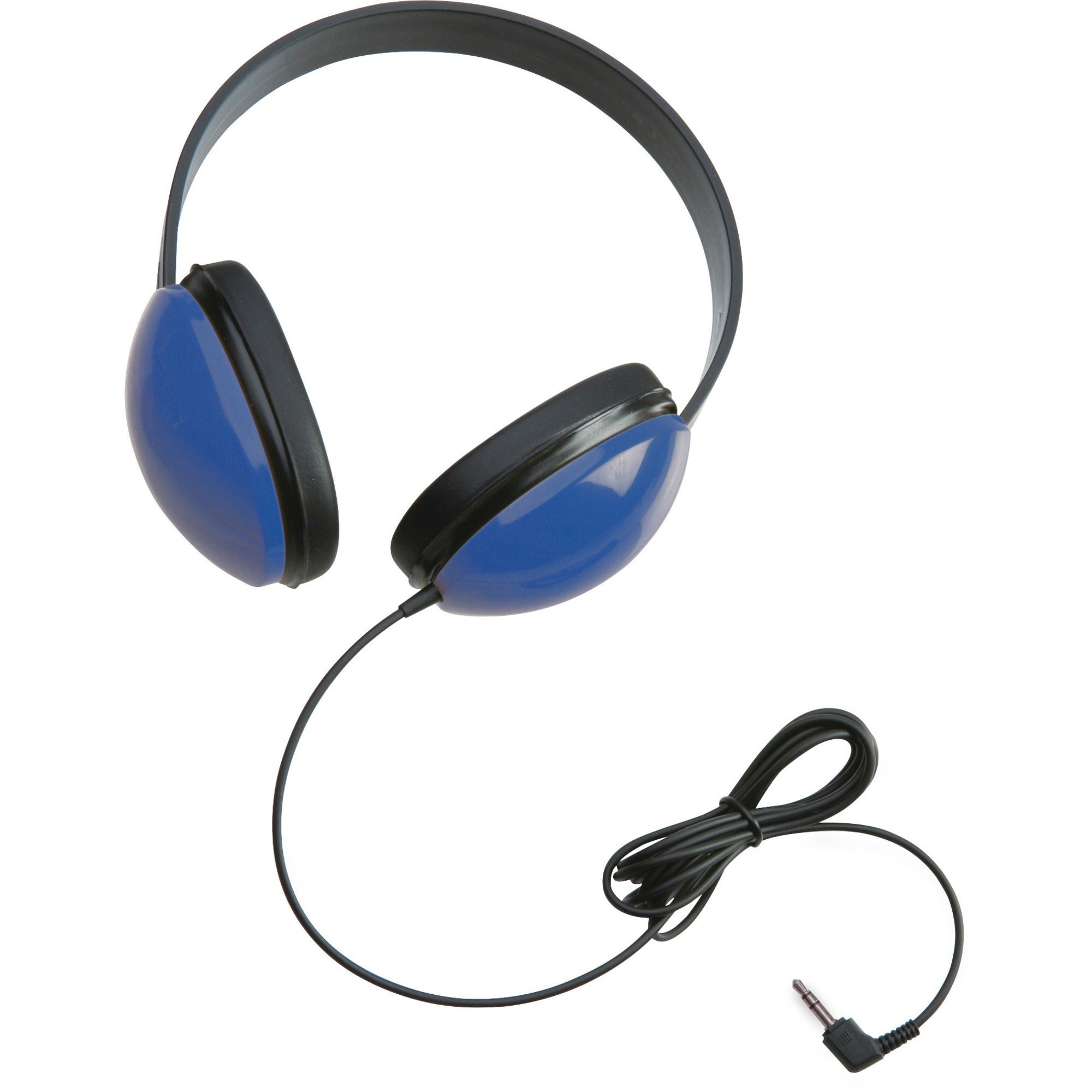 Califone Childrens Stereo Blue Headphone Lightweight - Stereo - Blue - Mini-phone (3.5mm) - Wired - 25 Ohm - 20 Hz 20 kHz - Over-the-head - Binaural - Circumaural - 5.50 ft Cable - 1 - 