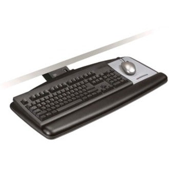 Sit/Stand Easy Adjust Keyboard Tray, Standard Platform, 25.5w x 12d, Black