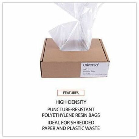High-Density Shredder Bags, 25-33 gal Capacity, 100/Box