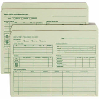 Smead Straight Tab Cut Letter Recycled Top Tab File Folder - 8 1/2" x 11" - Moss - 10% Recycled - 20 / Pack - 