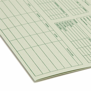 Smead Straight Tab Cut Letter Recycled Top Tab File Folder - 8 1/2" x 11" - Moss - 10% Recycled - 20 / Pack
