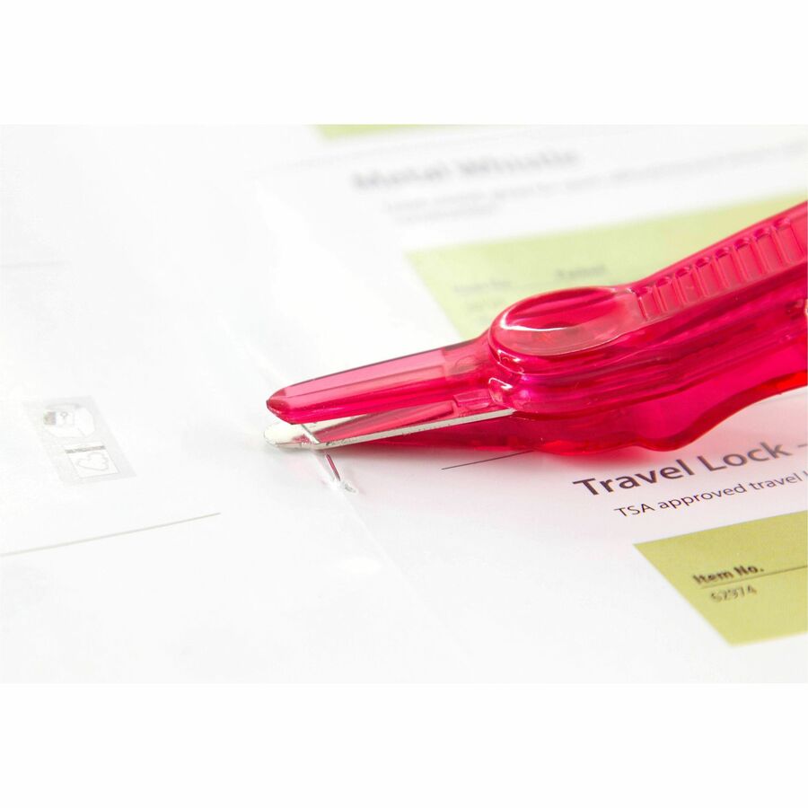 Baumgartens Translucent Slim Staple Remover - Plastic - Assorted - 1 Each