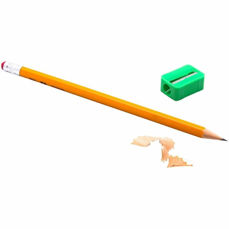 Baumgartens 1-hole Plastic Pencil Sharpener - 1 Hole(s) - Plastic - Assorted - 1 Each
