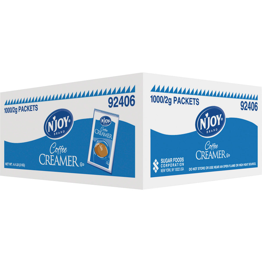 Njoy N'Joy Nondairy Creamer Packets - 0 lb (0.07 oz) - 1000/Box - 