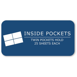 Roaring Spring Letter Pocket Folder - 8 1/2" x 11" - 50 Sheet Capacity - 2 Internal Pocket(s) - Paper - Assorted - 100 / Carton