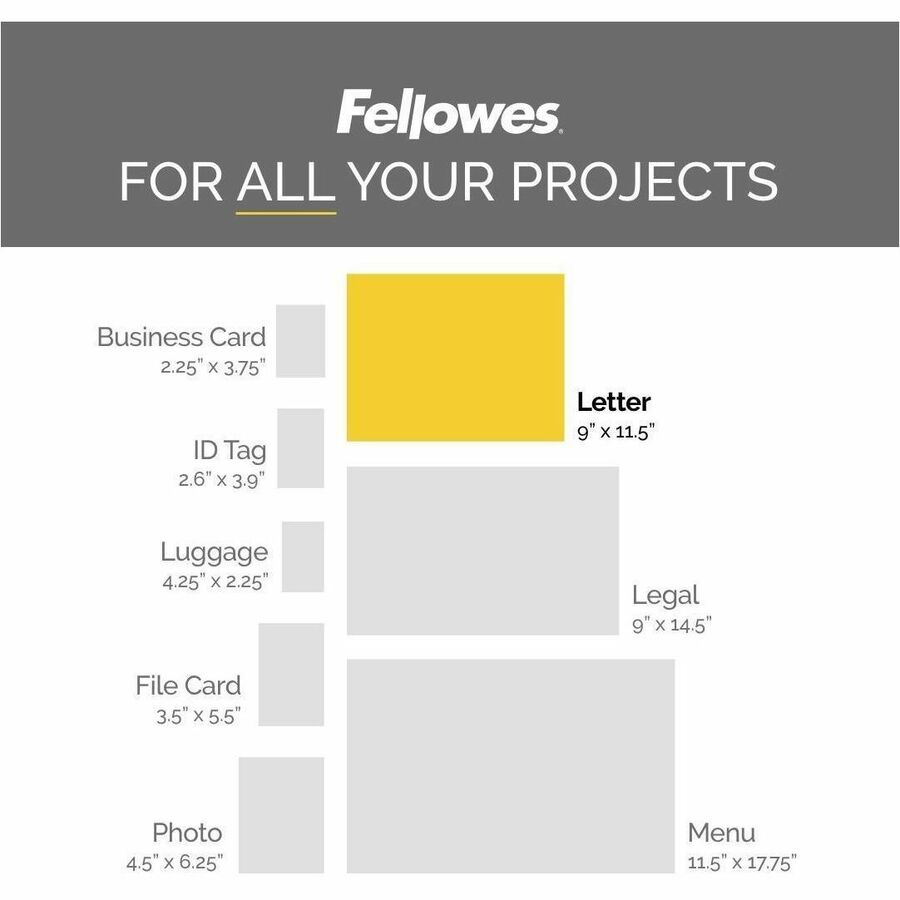 Laminating Pouches, 7 mil, 9" x 11.5", Gloss Clear, 100/Pack