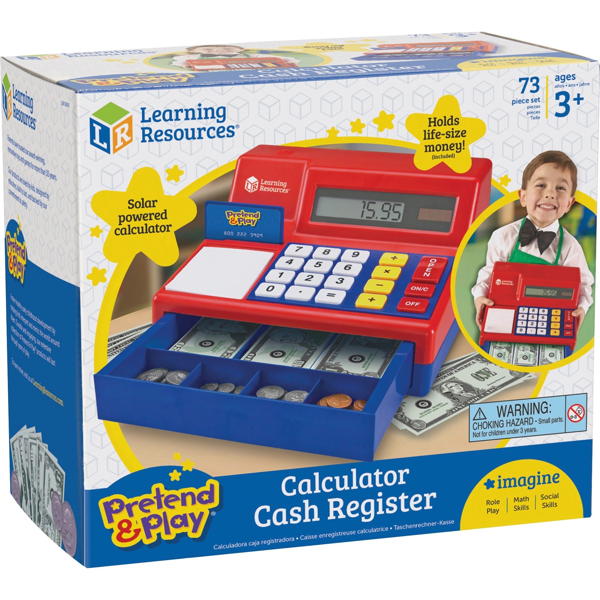 Pretend & Play Pretend Calculator/Cash Register - Theme/Subject: Learning - Skill Learning: Imagination, Money, Mathematics - 3-8 Year - 